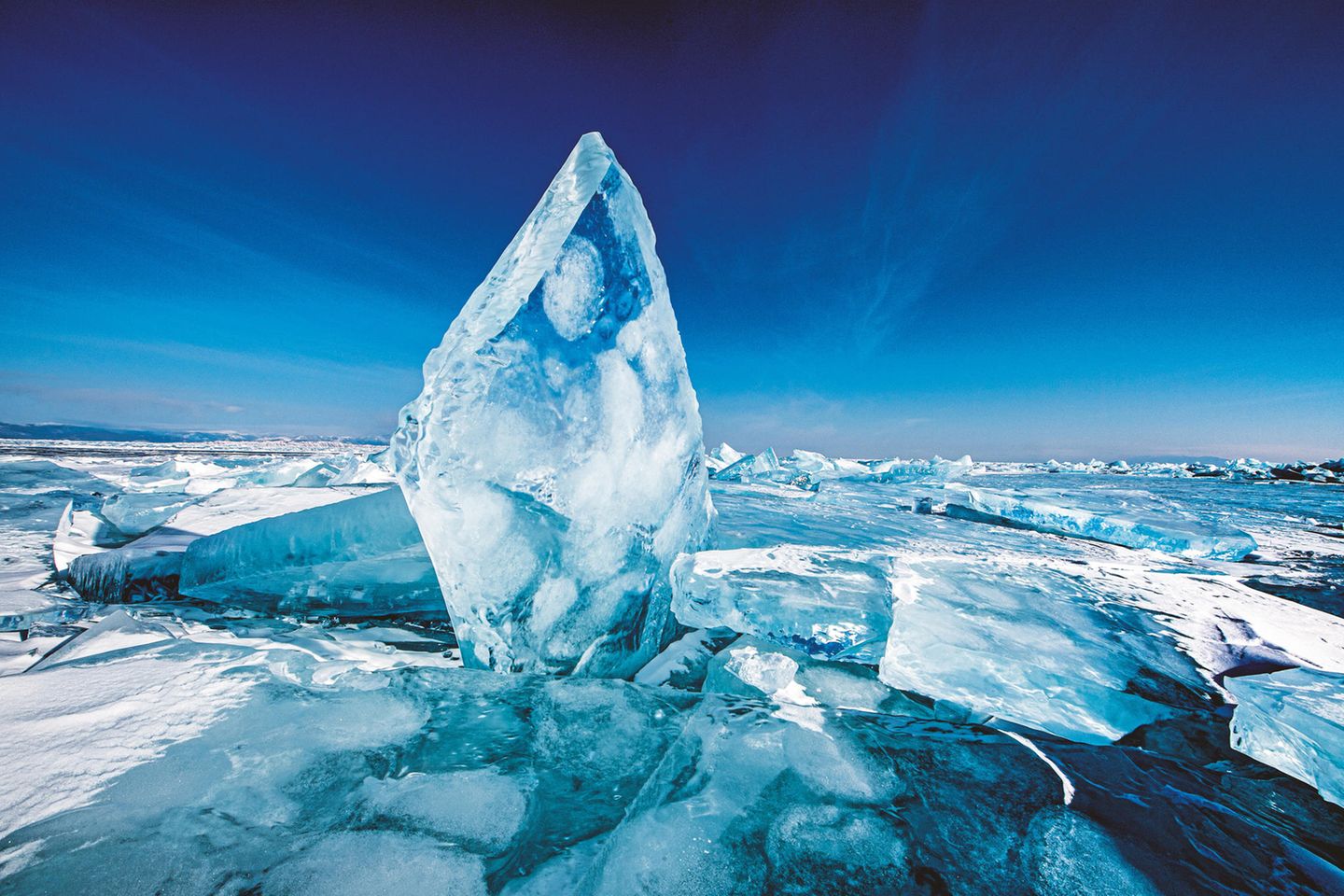 Sibirien, Eis auf dem Baikalsee Sibirien, Eis auf dem Baikalsee