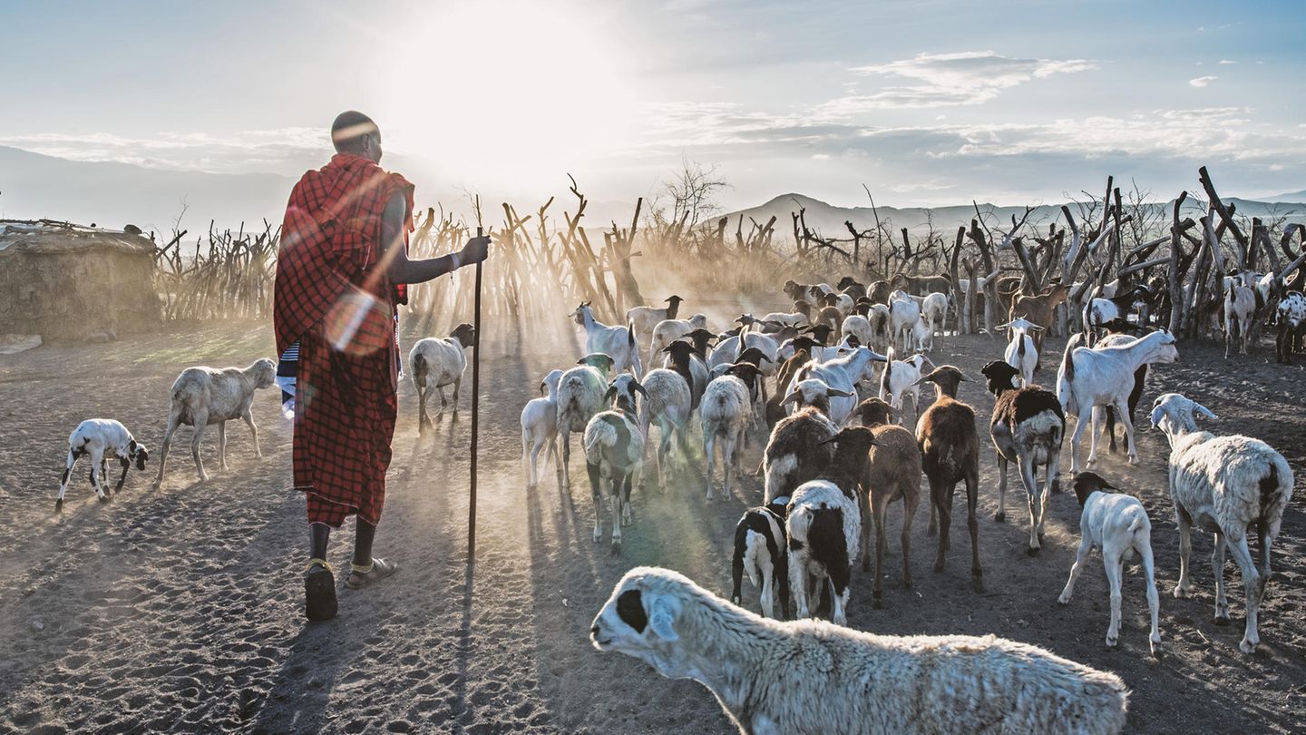 Rift Valley, Massai in Tansania