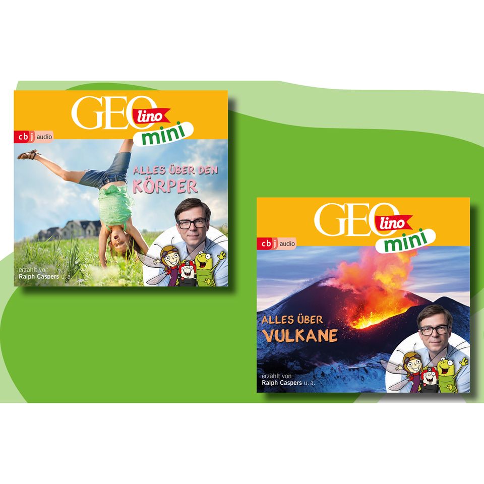 GEOlino Mini Hörspiele Band 9 und 10: Alles über den Körper und alles über Vulkane
