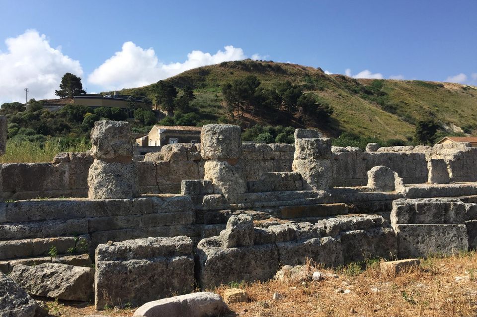 Ruinen griechischer Tempel des Sieges in Himera
