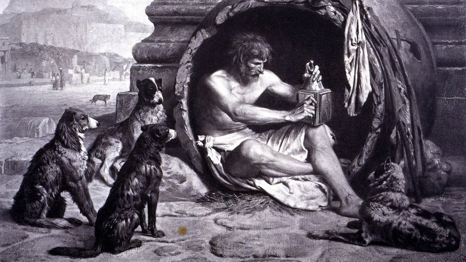 Diogenes in der Tonne Diogenes in der Tonne
