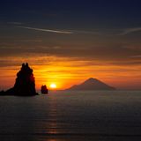 Sonnenuntergang über dem Meer