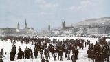 Zugefrorener Zürichsee, Winter 1891