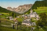 Bayern, Blick auf Ramsau bei Berchtesgaden
