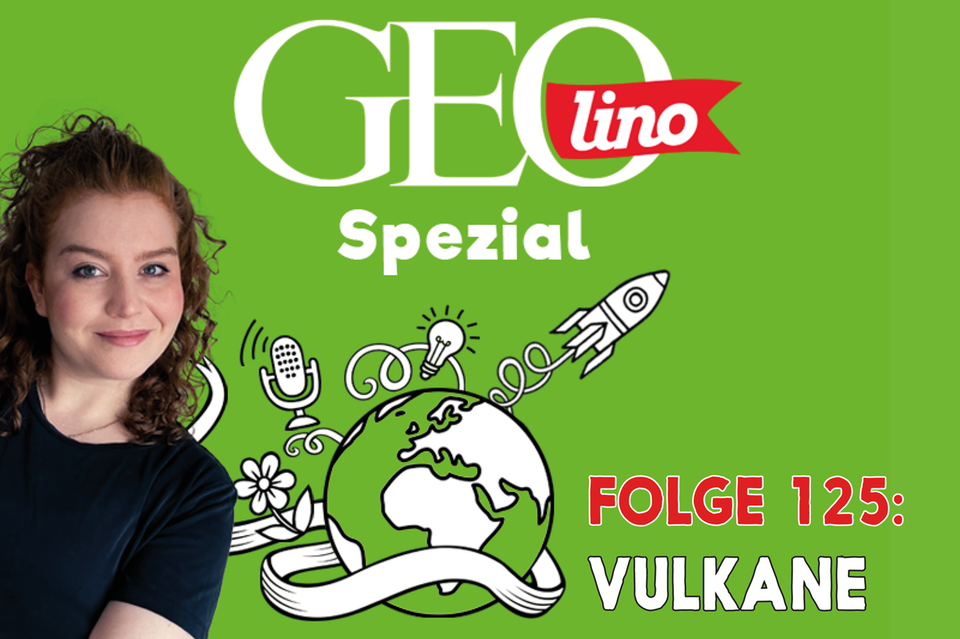 Das Thema in Folge 125 von GEOlino Spezial, unserem Podcast für Kinder - Vulkane