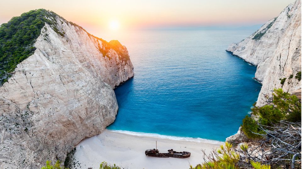 Navagio Beach auf Zakynthos, Griechenland