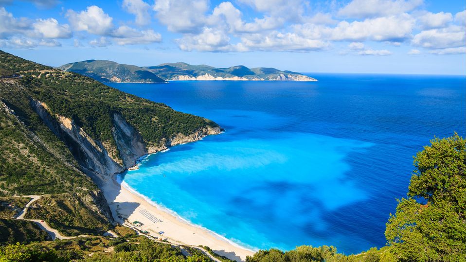 Myrtos Strand, Kefalonia