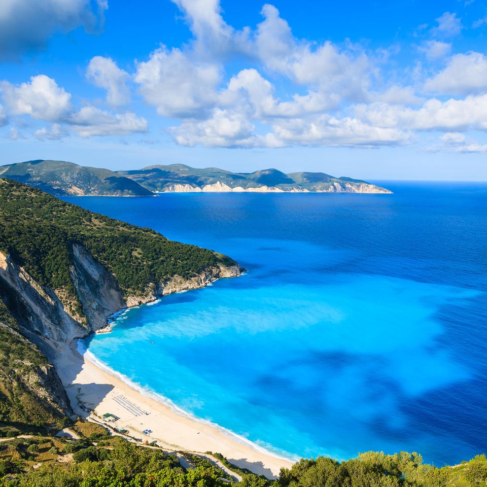 Myrtos Strand, Kefalonia