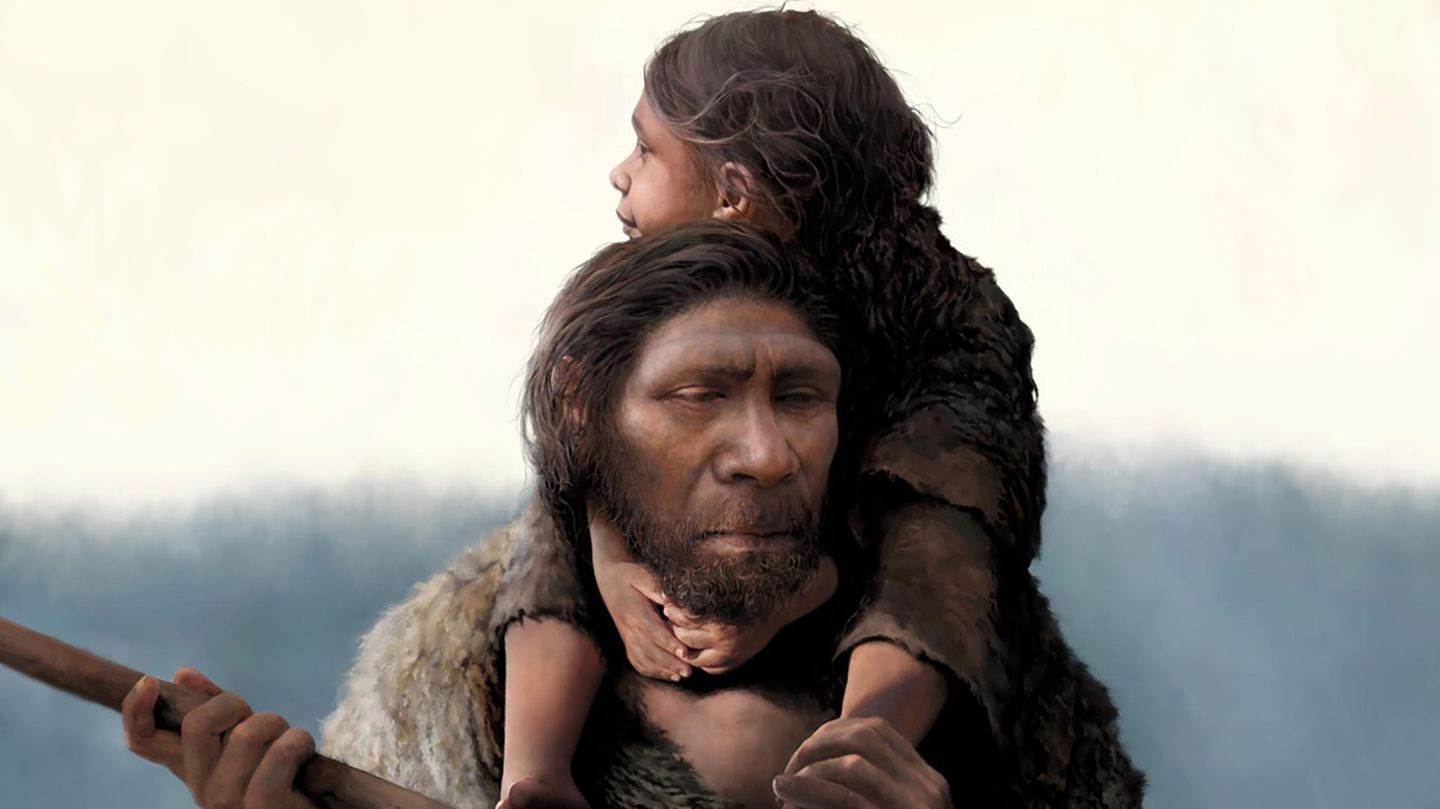 Von wegen primitiv: Auch Neandertaler-Väter gingen wahrscheinlich liebevoll mit ihren Kindern um