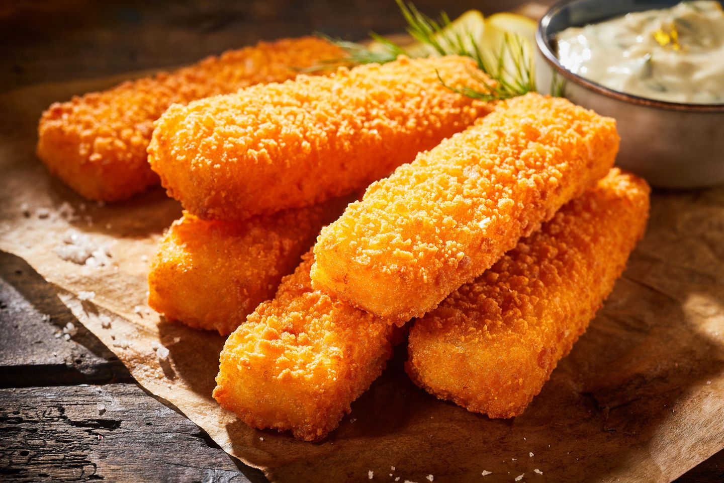 Fischstäbchen: viel Panade und Fett Fischstäbchen