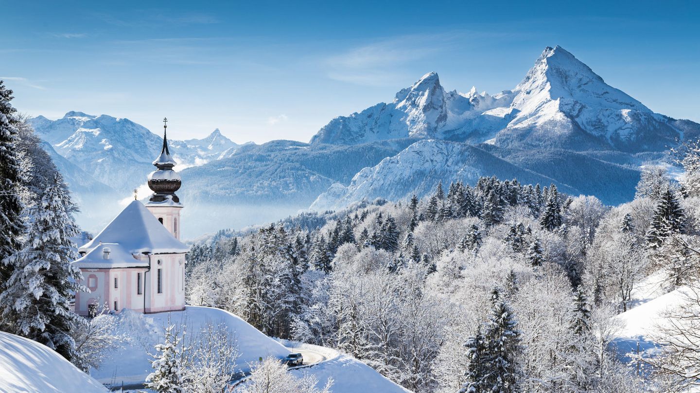 Winter in den Alpen