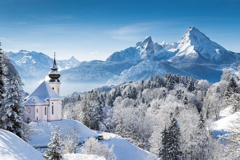Winter in den Alpen
