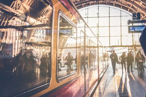 Spiegelung in der Berliner S-Bahn