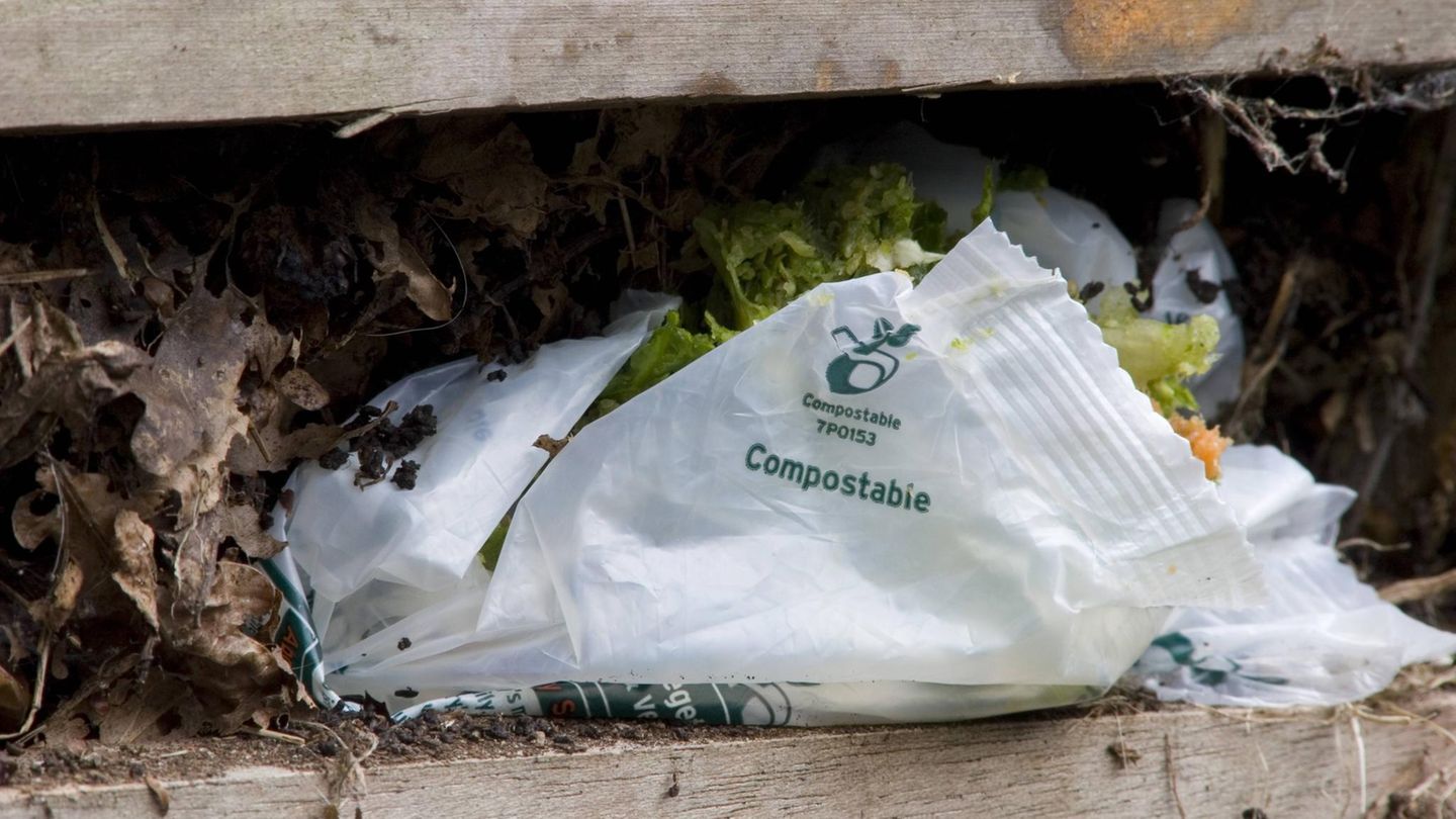 Kompost-Experiment: Auch Bio-Müllbeutel belasten Umwelt: Abbaubare Kunststoffe werden oft nicht zersetzt