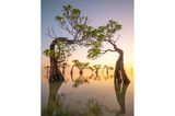 Die Sonne geht an den friedlichen Stränden von Ost-Sumba in Indonesien auf