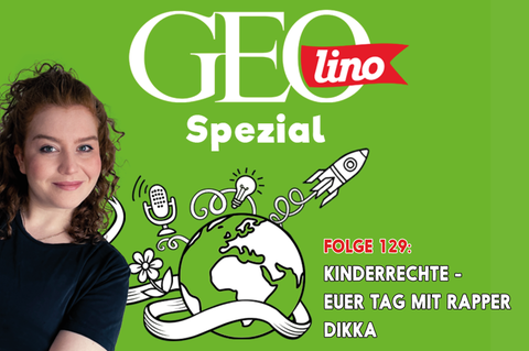 Das Thema in Folge 129 von GEOlino Spezial, unserem Podcast für Kinder - Ein Song von Rapper DIKKA über eure Kinderrechte