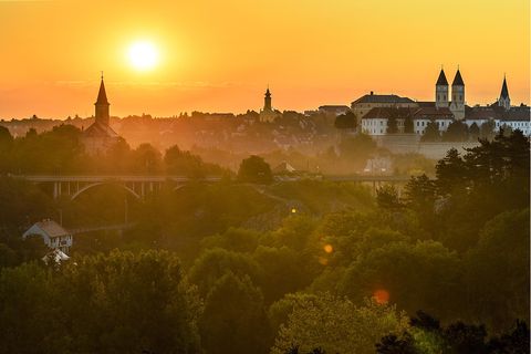 Veszprem bei Sonnenuntergang