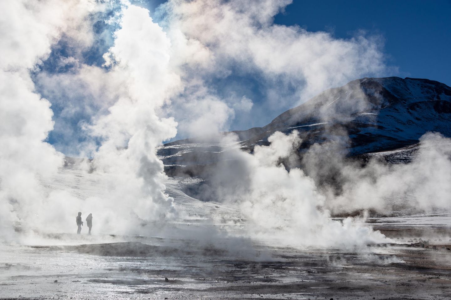 Geysire von El Tatio: riesige Dampfschwaden in den Anden Geysire des El Tatio, Chile