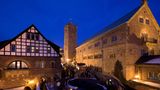 Weihnachtsmarkt auf der erleuchteten Wartburg am Abend