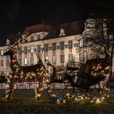 Kutsche vor dem Schloss Tettnang