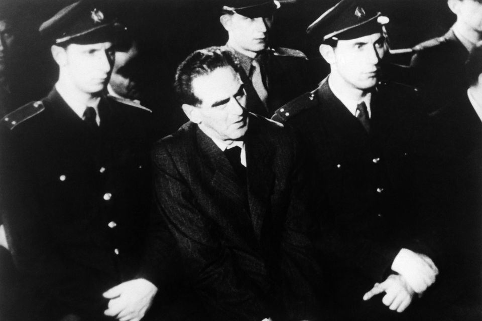 Vor Gericht: Rudolf Slánský, der einstige Generalsekretär der Kommunistischen Partei der Tschechoslowakei (KPČ)