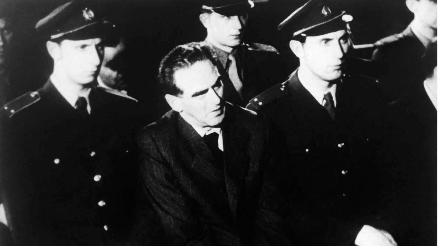 Vor Gericht: Rudolf Slánský, der einstige Generalsekretär der Kommunistischen Partei der Tschechoslowakei (KPČ)