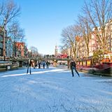 Schlittschuhlaufen in Amsterdam