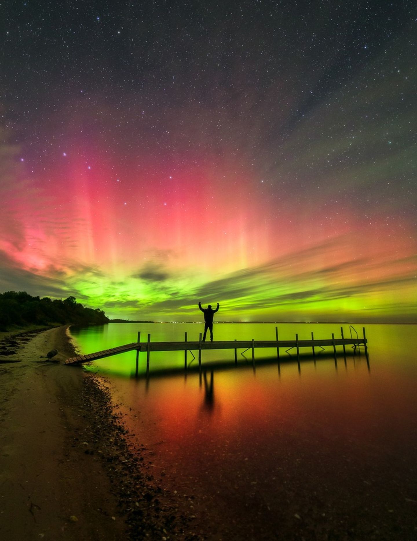 "Roter Himmel" – Nykøbing Mors, Dänemark 2022 NORTHERN LIGHTS PHOTOGRAPHER OF THE YEAR