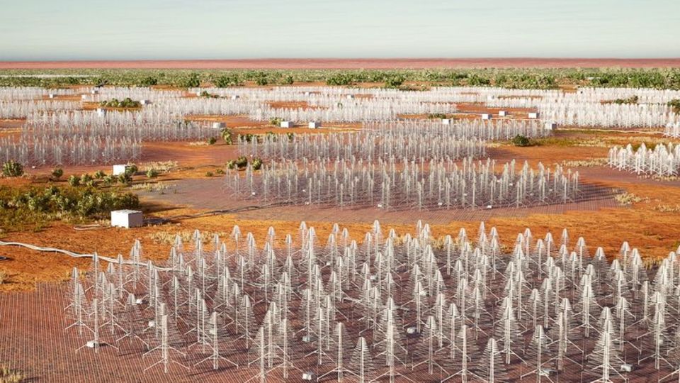 Künstlerische Darstellung des "Square Kilometre Array" Künstlerische Darstellung des "Square Kilometre Array"