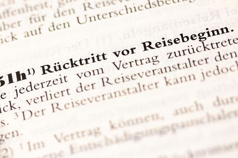 Rücktritt vor Reisebeginn in § 651h BGB