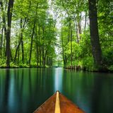 Boot im Spreewald in Berlin