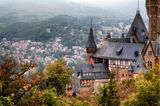 Blick auf das Schloss Wernigerode im Harz