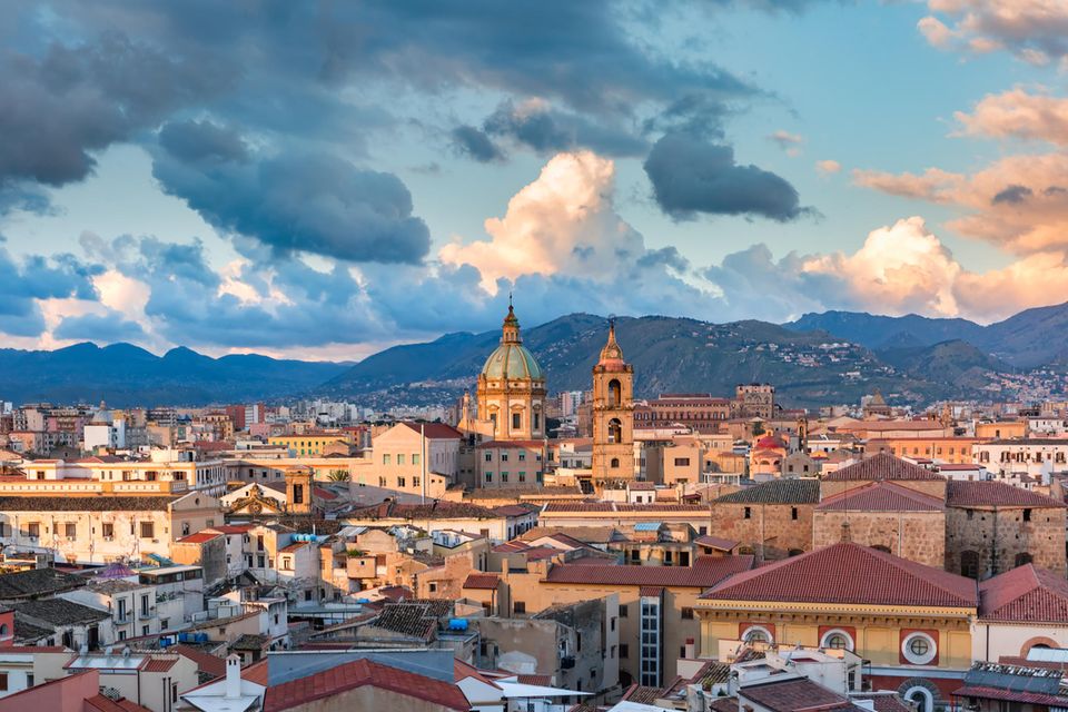 Palermo bei Sonnenuntergang