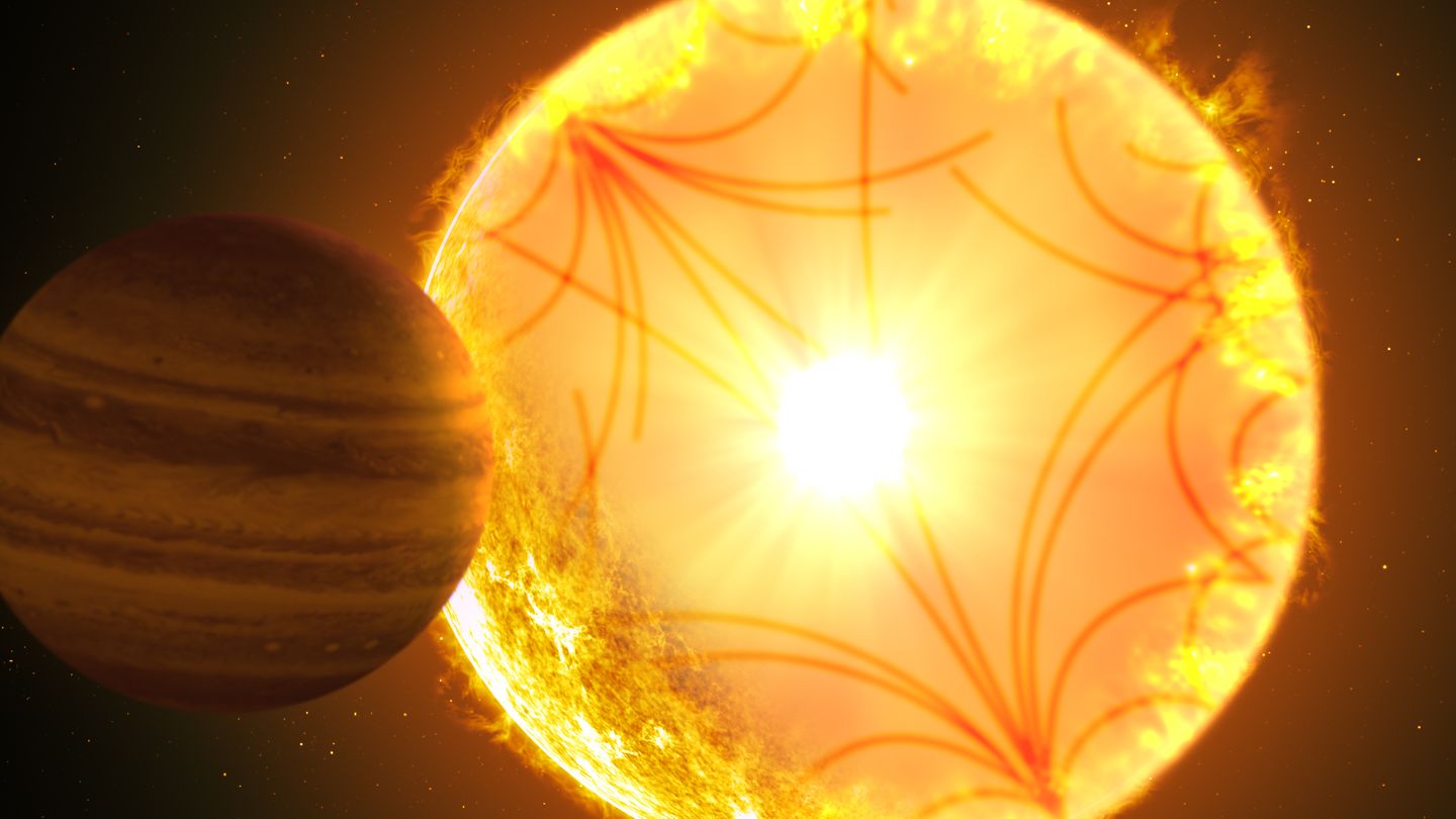 Der Planet Kepler-1658b mit einer Umlaufzeit von nur 3,8 Tagen (hier in einer künstlerischen Darstellung) war der erste Exoplanet, den das Kepler-Teleskop entdeckte
