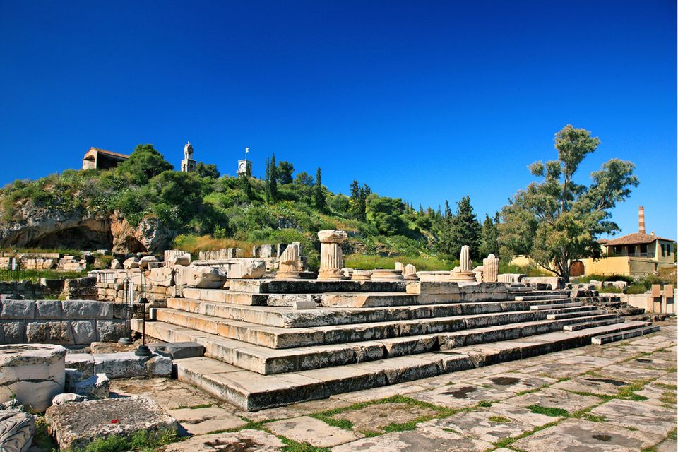 Archäologische Stätte bei Eleusis, Griechenland