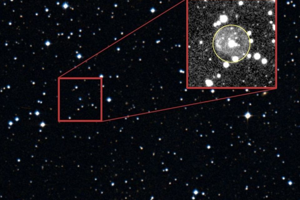 Neu entdeckter Stern SALT J203959.5-034117