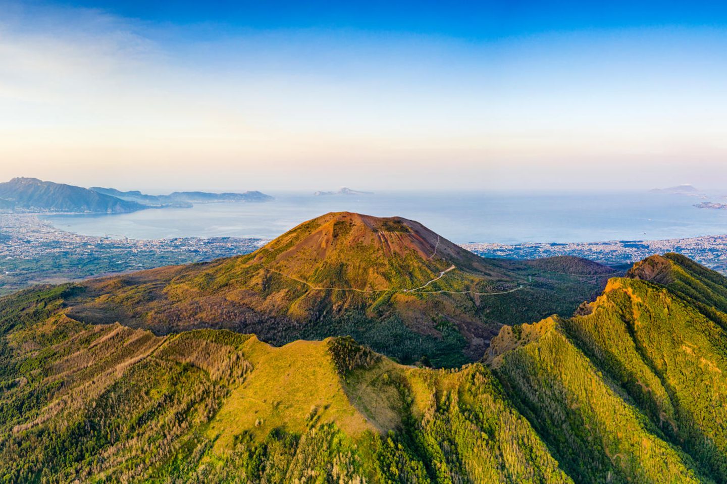 Blick auf den Vesuv in Italien
