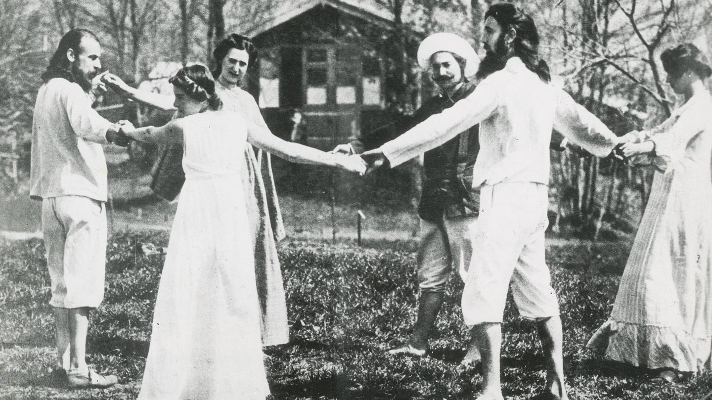 19. Jahrhundert: Auf dem Monté Verita im Tessin gründeten Aussteiger im Jahr 1900 eine vegetarische Siedlungsgemeinschaft Auf dem Monté Verita im Tessin gründeten Aussteiger im Jahr 1900 eine vegetarische Siedlungsgemeinschaft