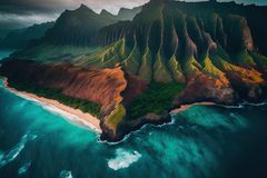 Die Na Pali ist eines der hawaiianischen Wahrzeichen schlechthin. Erkunden lässt sich dieses Paradies im Nordwesten der Insel Kauai ausschließlich per Boot, zu Fuß oder auf einer Helikopter-Tour
