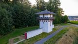 Nachbau eines Römer-Wachtturms im Limespark Osterburken