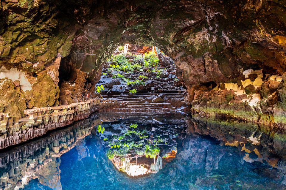 Höhle im Jameos del Agua auf Lanzarote