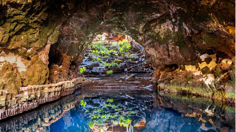 Höhle im Jameos del Agua auf Lanzarote