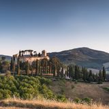 Blick auf das Hotel Castello di Reschio