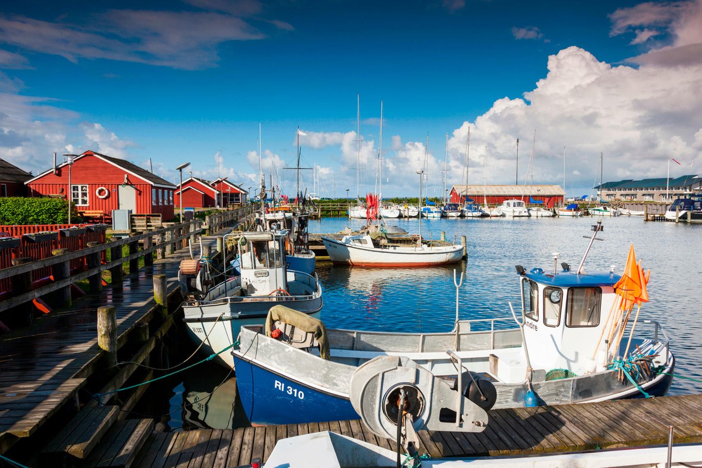 Ringkøbing – Hafenstadt am Fjord Hafen von Ringkobing in Dänemark