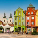 Rynek Markt in der Altstadt von Chojnice