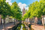 Kanal in Delft