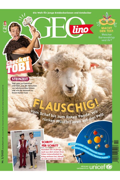 GEOlino Magazin: Plüsch-Tiere