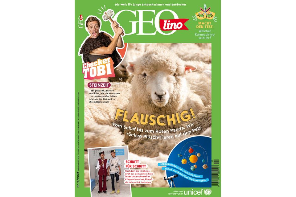 GEOlino Magazin: Plüsch-Tiere