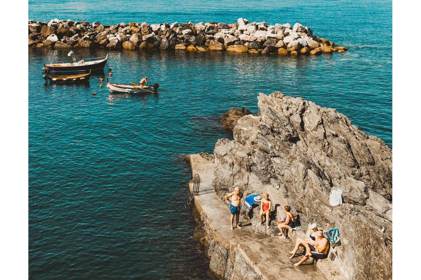 Der Hafen von Manarola, ein Nachbarort von Riomaggiore