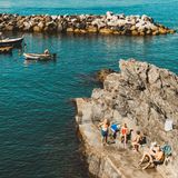 Der Hafen von Manarola, ein Nachbarort von Riomaggiore